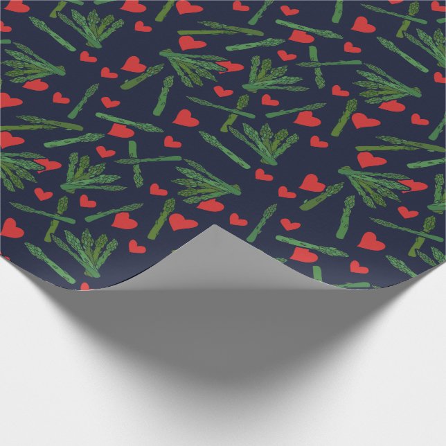 Spargelliebhaber Geschenkpapier (Ecke)