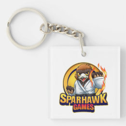 SparhawkGames + Dojo Squad Logo-Schlüsselring Schlüsselanhänger