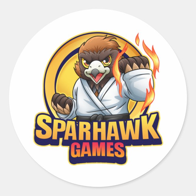 SparhawkGames-Sticker Runder Aufkleber (Vorderseite)