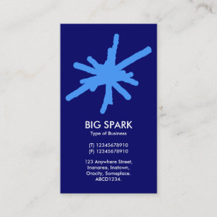 Spark - Baby Blue on Deep Navy Visitenkarte