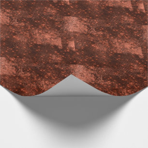 Spark Burgundy Honey Bronze Gold Star Bridal Geschenkpapier