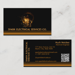 Spark Electrical, Bulb Business Card Visitenkarte