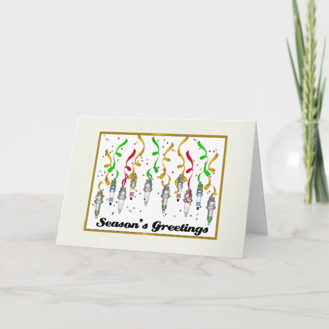 Spark Plugs Die Grüße Karte der Saison (Vorderseite)
