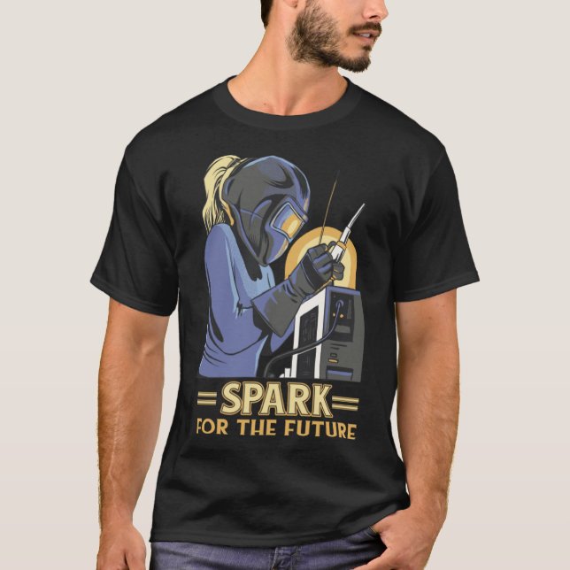 Spark Woman Electrical Pullover Hoodie (Vorderseite)