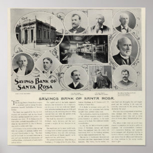 Sparkasse von Santa Rosa, Kalifornien Poster