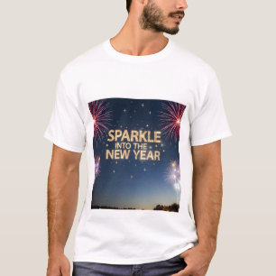 Sparkeln Sie in das neue Jahr" Feierlicher T - Shi T-Shirt