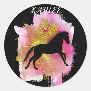 SPARKLASSIERE HORSE STICKERS PERSONALISIERT
