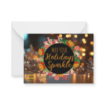 Sparkle and Glow Holiday Photo Card