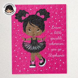 Sparkle Black Girl Personalisiert