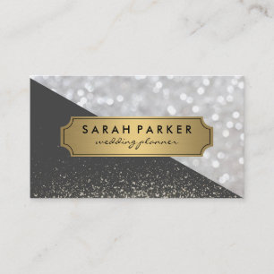 Sparkle Bokeh mit dem Metallic-Gold-Siegel für Imi Visitenkarte