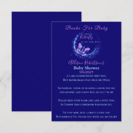Sparkle Butterfly Girl Babydusche Bücher für Baby Begleitkarte