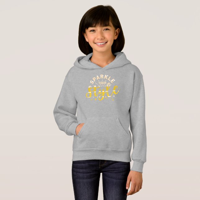 SPARKLE DEINEN STIL HOODIE (Vorne ganz)