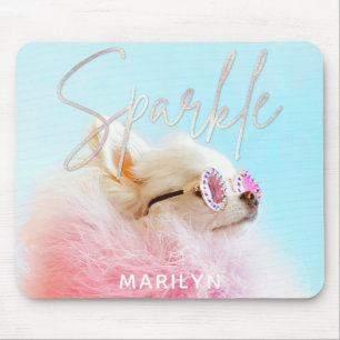 Sparkle Die Tiny Chi Hund Lover Personalisiert G Mousepad