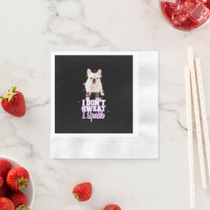 Sparkle Französischer Bulldog für Hund Lover Mama  Serviette