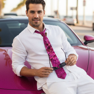 Sparkle fuchsia krawatte