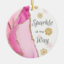 Sparkle ganz Way Geode Pink Gold Glitzer