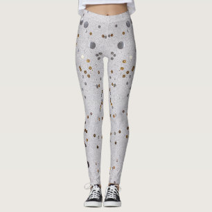 Sparkle Glam Glitzer, gürtelgrau Leggings