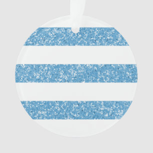 Sparkle Glitzer Look Streifen Akryler Ornament