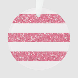 Sparkle Glitzer Look Streifen Akryler Ornament