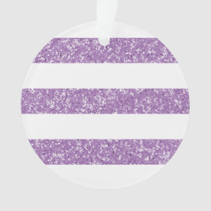 Sparkle Glitzer Look Streifen Akryler Ornament