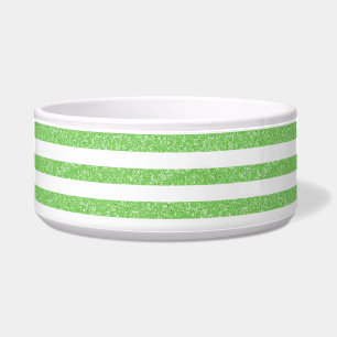 Sparkle Glitzer Look Streifen Dog Bowl Napf