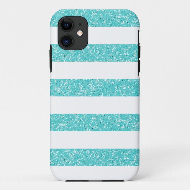 Sparkle Glitzer Look Stripes iPhone 5 BT Fall Case-Mate iPhone Hülle (Rückseite)