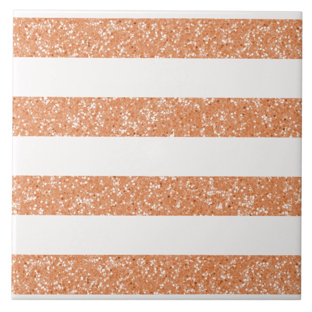 Sparkle Glitzer Look Stripes Tile Fliese (Vorderseite)