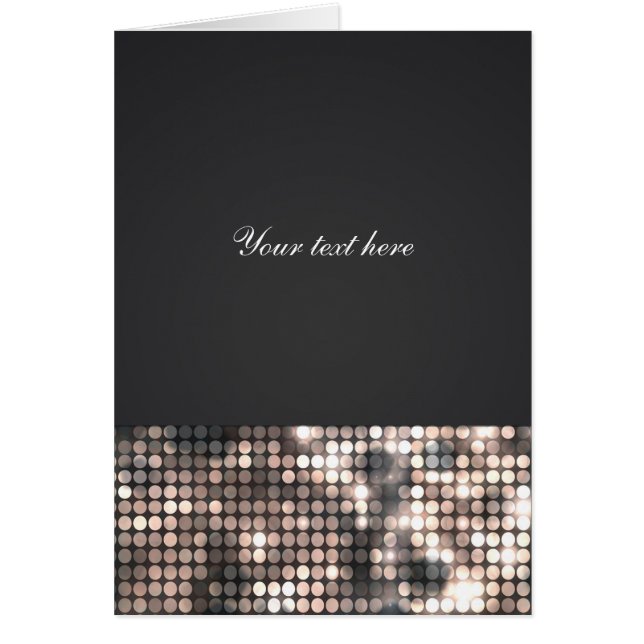 Sparkle Glitzer Sequins Glamour Danke Karte (Vorne)
