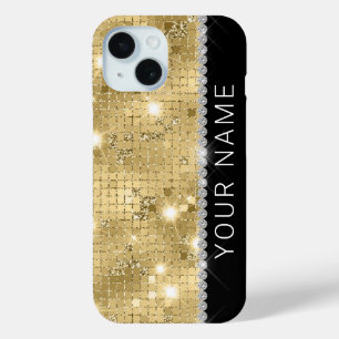 Sparkle Gold Glitzer Individuelle Name Case-Mate iPhone Hülle
