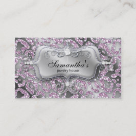 Sparkle Juwelier-Visitenkarte Zebra Ice Pink Visitenkarte