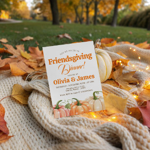 Sparkle-Kürbis-Freundesdankfest-Einladung Einladung