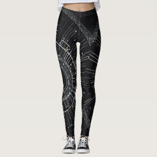 Sparkle-Leggings Mitternacht: funkelnde Eleganz Leggings