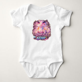 SPARKLE LIKE A STAR - Gecko baby jersey bodysuit Strampler