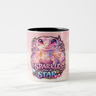 SPARKLE LIKE A STAR - Gecko two-tone mug Zweifarbige Tasse