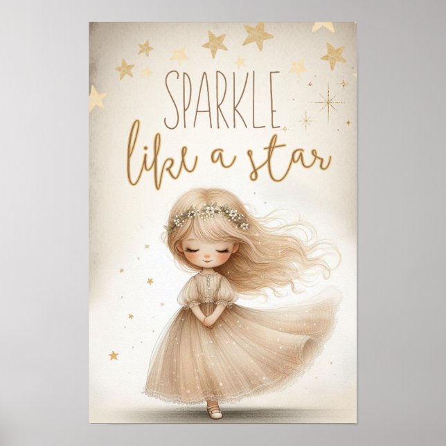 Sparkle like a star poster (Vorne)