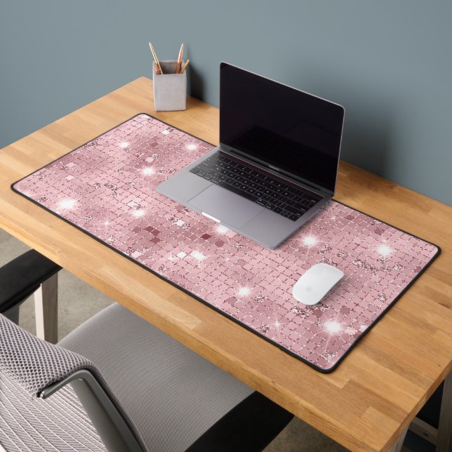 Sparkle Luxus Pink Schreibtischunterlage (Büro 2)