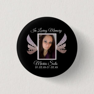Sparkle Memorial Bestattungsflügel  Button