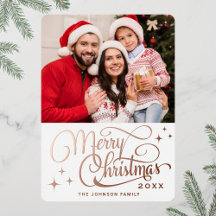 Sparkle Modernes Weihnachtsfest FOTO Rose Gold