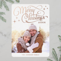 Sparkle Modernes Weihnachtsfest FOTO Rose Gold