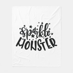 Sparkle Monster Halloween Fleecedecke