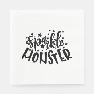 Sparkle Monster Halloween Serviette