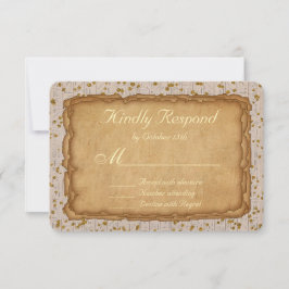 Sparkle Papyrus Alcient Wedding RSVP