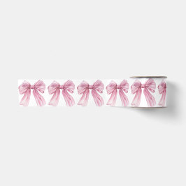 Sparkle Pink Coquette Bow 1. Satinband