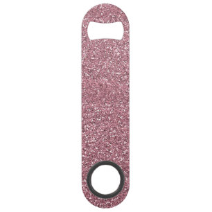 Sparkle Pink Glitzer Rose Gold Glam Speed Flaschenöffner
