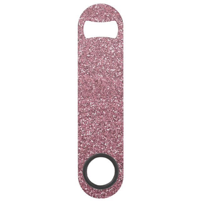 Sparkle Pink Glitzer | Rose Gold Glam Speed Flaschenöffner (Vorderseite)