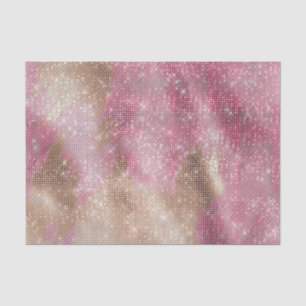 Sparkle Pink Gold Südwest Imitats Cowhide Birthday Seidenpapier