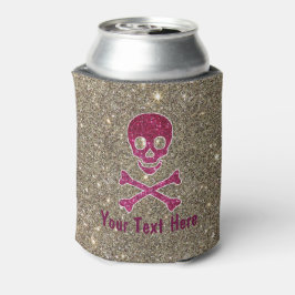 Sparkle Pink Skull Dose Cooler Dosenkühler