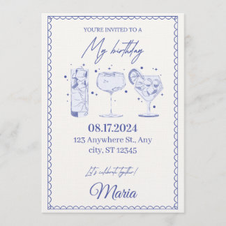 Sparkle & Pop! Editable Birthday Bash Invitation