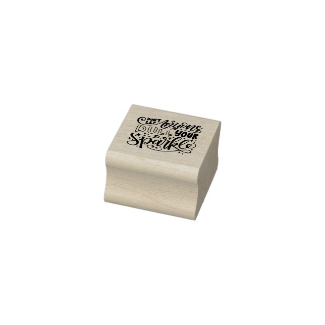 Sparkle Quote Briefmarke Gummistempel (Stempel)