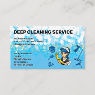 Sparkle-Reinigungsdienste Maid Visitenkarte